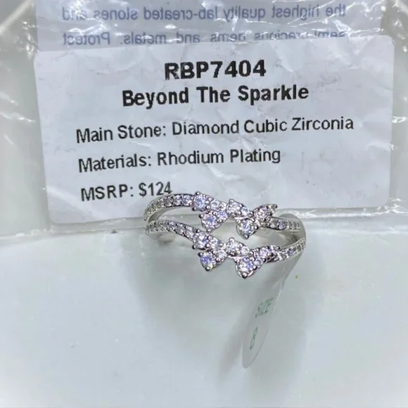 Diamond CZ Ring RBP7404 Beyond the Sparkle Size 8 - Picture 5 of 5